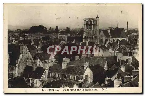 Cartes postales Troyes Panorama sur la Madeleine