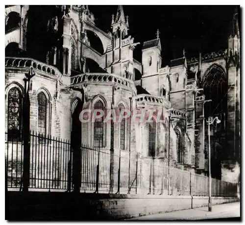 Ansichtskarte AK Troyes la nuit Aube Abside de la Cathedrale