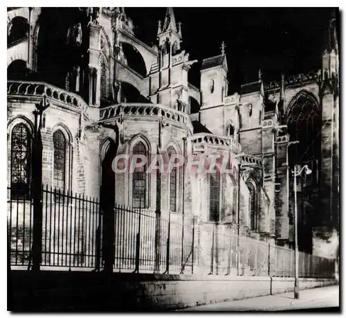 Cartes postales Troyes la nuit Aube Abside de la Cathedrale