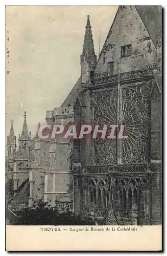 Ansichtskarte AK Troyes La grande Rosace de la Cathedrale