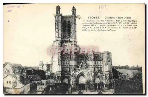 Cartes postales Troyes Cathedrale Saint Pierre