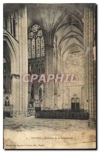 Ansichtskarte AK Troyes Interieur de la Cathedrale