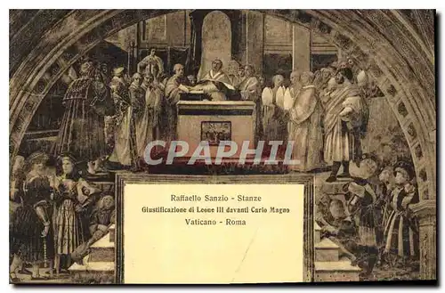 Cartes postales Raffaello Sanzio Stanze Vaticano Roma