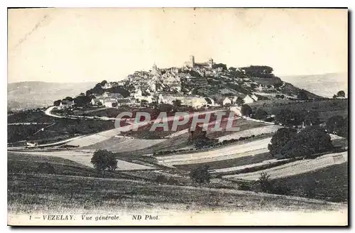 Cartes postales Vezelay Vue generale