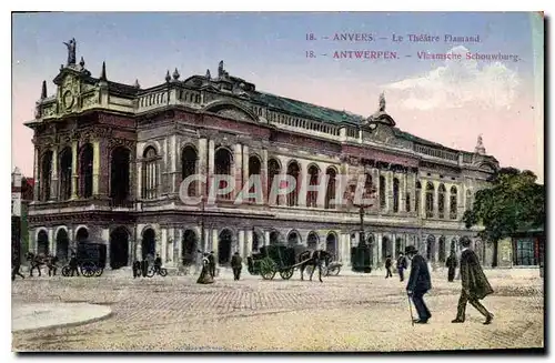 Cartes postales Anvers Le Theatre Flamand