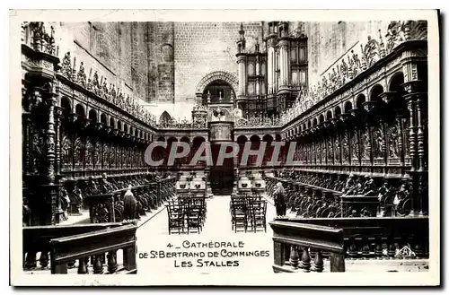 Cartes postales Cathedrale de St Bertrand de Comminges Les Stalles Orgue