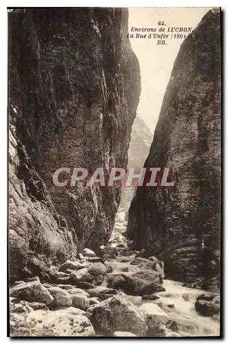 Ansichtskarte AK Environs de Luchon La Rue d'Enfer