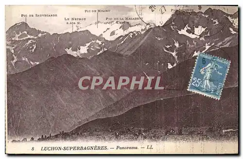 Cartes postales Luchon Superbagneres Panorama