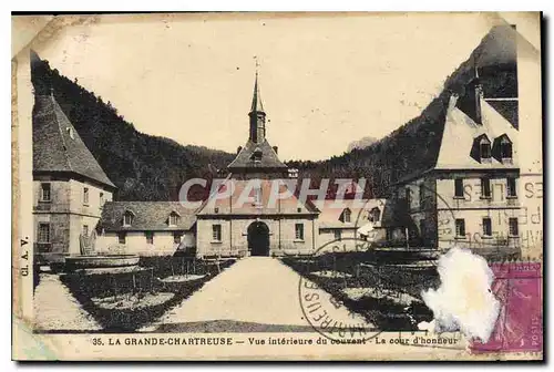 Cartes postales La Grande Chartreuse Vue interieure du couvent La cour d'honneur