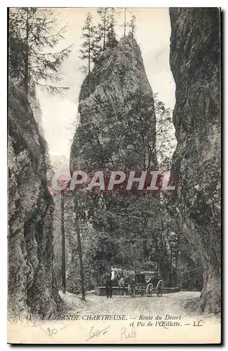 Cartes postales La Grande Chartreuse Route du Desert et Pic de l'Ceillette