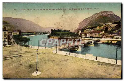 Cartes postales Grenoble Le Tournant de l'Isere et le Casque de Neron