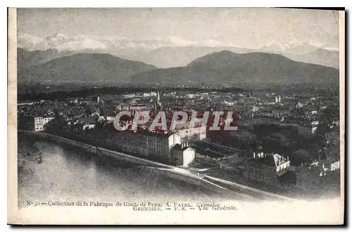 Ansichtskarte AK Collection de la Fabrique de Peau Grenoble Vue Generale