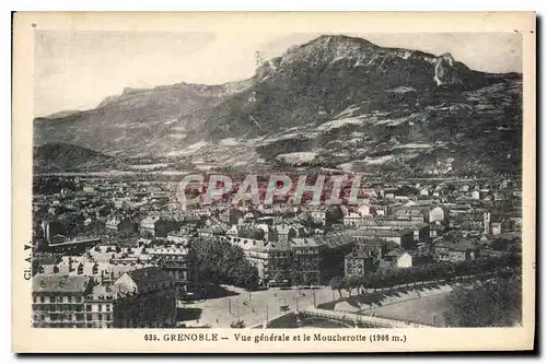 Cartes postales Grenoble Vue generale et le Moucherotte