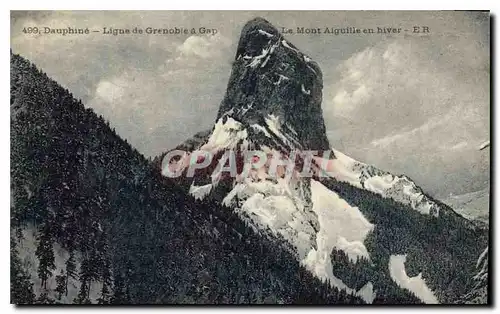 Cartes postales Dauphine Ligne de Grenoble a Gap Le Mont Aiguille en hiver