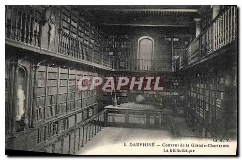 Ansichtskarte AK Dauphine Couvent de la Grande Chartreuse La Bibliotheque