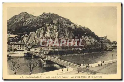 Ansichtskarte AK Grenoble Les Quais de l'Isere Le Fort et la Bastille