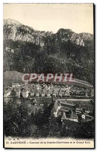 Cartes postales Dauphine Couvent de la Grande Chartreuse et le Grand Som