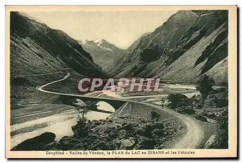 Cartes postales Dauphine Vallee du Veneon le Plan du Lac en Oisans et les Fetoules