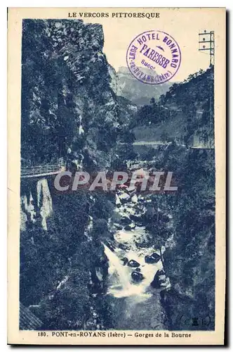 Cartes postales Pont en Royans Isere Gorges de la Bourne