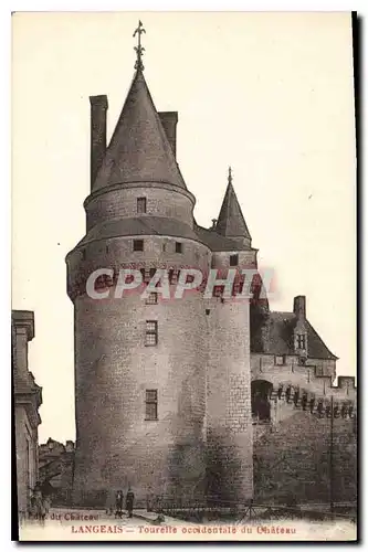 Cartes postales Langeais Tourelle occidentale du Chateau