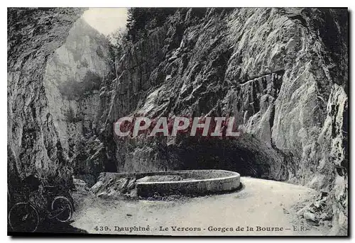 Ansichtskarte AK Dauphine Le Vercors Gorges de la Bourne Velo Cycle