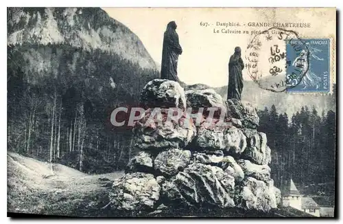 Cartes postales Dauphine Grande Chartreuse le calvaire au pied du Grand Som