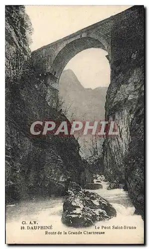 Cartes postales Dauphine Le Pont Saint Bruno Route de la Grande Chartreuse