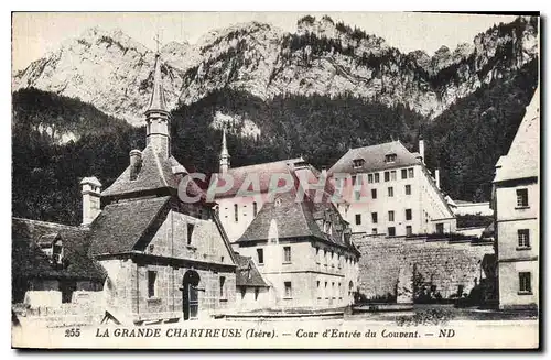 Cartes postales La Grande Chartreuse Isere Cour d'Entree du Couvent