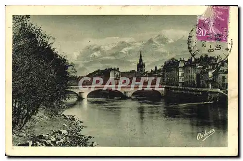 Cartes postales Grenoble L'Isere et la chaine des Alpes