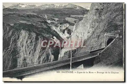 Cartes postales Dauphine Ligne de la Mure Passage de la Clapisse