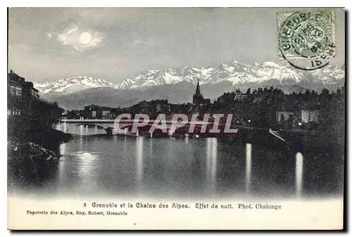 Cartes postales Grenoble et la Chaine des Alpes