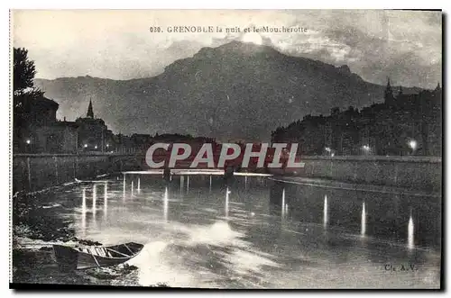 Cartes postales Grenoble la nuit et le Moucherette