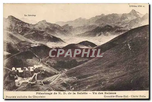 Cartes postales Pelerinage de ND de la Salette Vu des Baisses