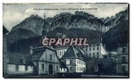 Cartes postales Grande Chartreuse Cour d'Honneur et le Grand Som