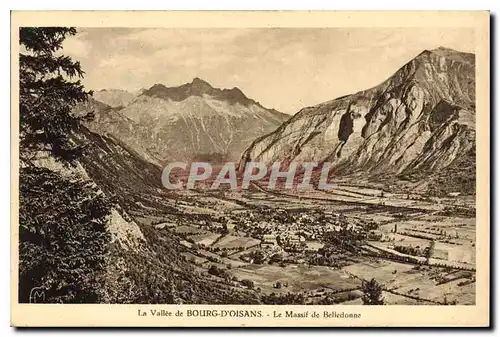 Cartes postales La Vallee de Bourg d'Oisans Le Massif de Belledonne