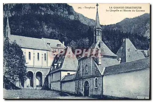 Ansichtskarte AK Dauphine La Grande Chartreuse La Chapelle et l'Entree du Couvent