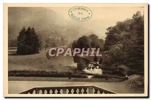 Ansichtskarte AK Chateau de Vizille Isere Le Parc vu de l'Escalier d'Honneur