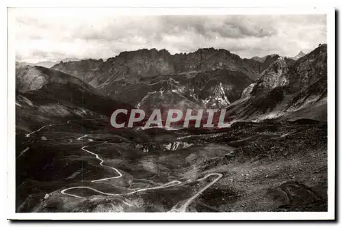 Ansichtskarte AK Col du Galibier Les Lacets vus de la table d'orientation Cote Valloire