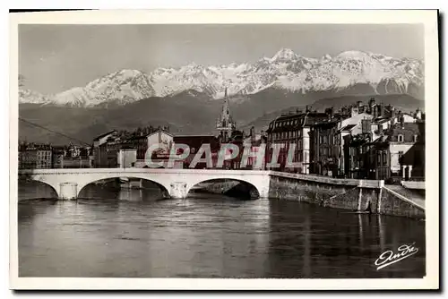 Cartes postales Grenoble Pont Marius Gontard et les Alpes