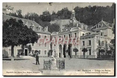 Cartes postales Dauphine Uriage les Bains L'Etablissement thermal