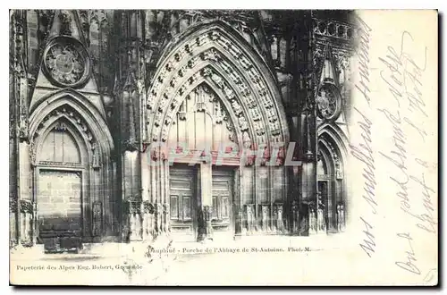 Cartes postales Dauphine Porche de l'Abbaye de St Antoine