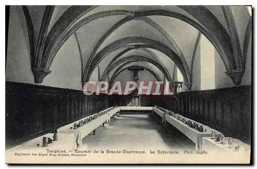 Cartes postales Dauphine Couvent de La Grande Chartreuse le Refectoire