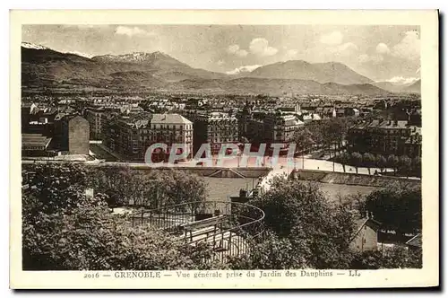 Ansichtskarte AK Grenoble vue generale prise du Jardin des Dauphins