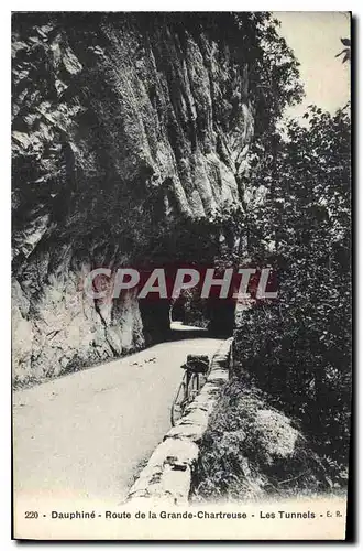 Cartes postales Dauphine Route de la Grande Chartreuse les Tunnels