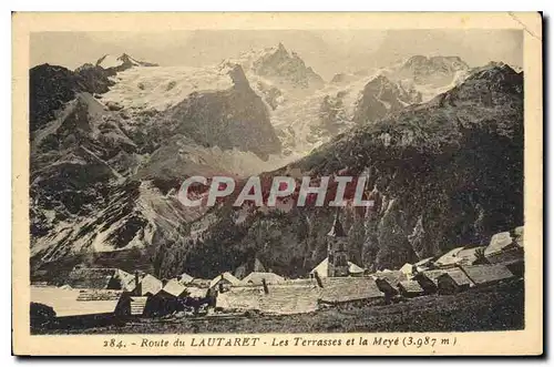 Cartes postales Route du Lautaret les Terrasses et la Meye