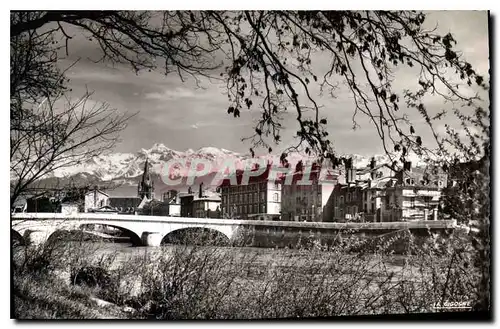 Cartes postales Grenoble Isere Pont Marius Gontard Eglise Saint Andre au Fond Massif de Belledonne