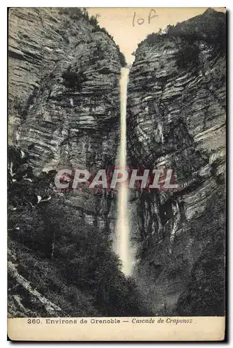 Cartes postales Environs de Grenoble Cascade de Craponoz