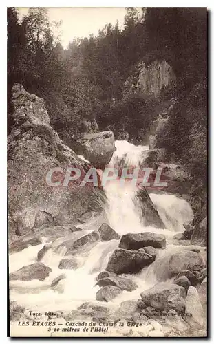 Cartes postales Les Etages cascade du Champ la Gorge a metres de l'Hotel