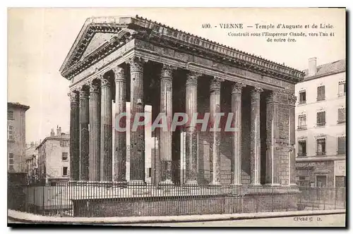 Cartes postales Vienne Temple d'Auguste et de Livie Construit sous l'Empereur Claude vers l'an 41 de notre ere