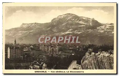 Cartes postales Grenoble vue generale le moucherotte